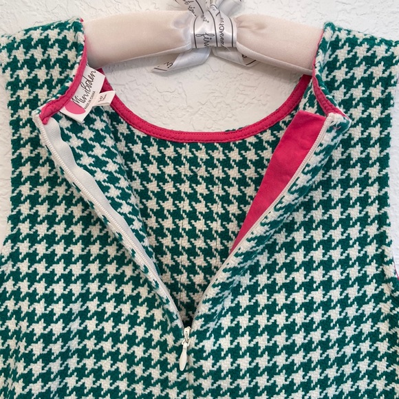 Mini boden girls retro check pinafore dress. - Picture 6 of 12